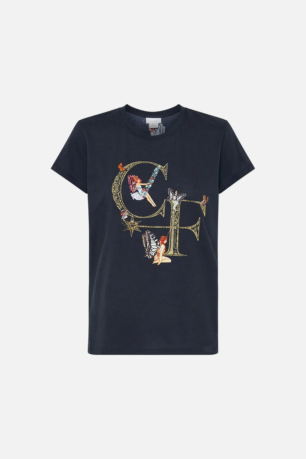 SLIM FIT ROUND NECK T-SHIRT TO CATCH A SPIDER sold by Camilla product image thumbnail 3