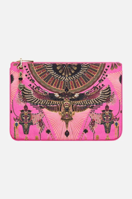 SMALL CANVAS CLUTCH SONG OF THE SCARAB sold by Camilla