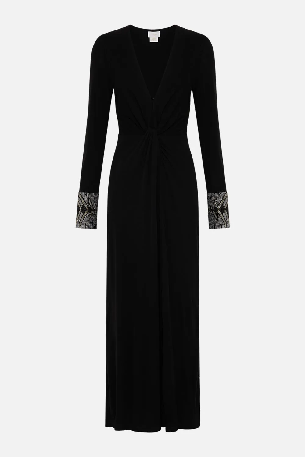 LONG V NECK TWIST FRONT JERSEY DRESS CARTOUCHE KINGDOM sold by Camilla product image thumbnail 3