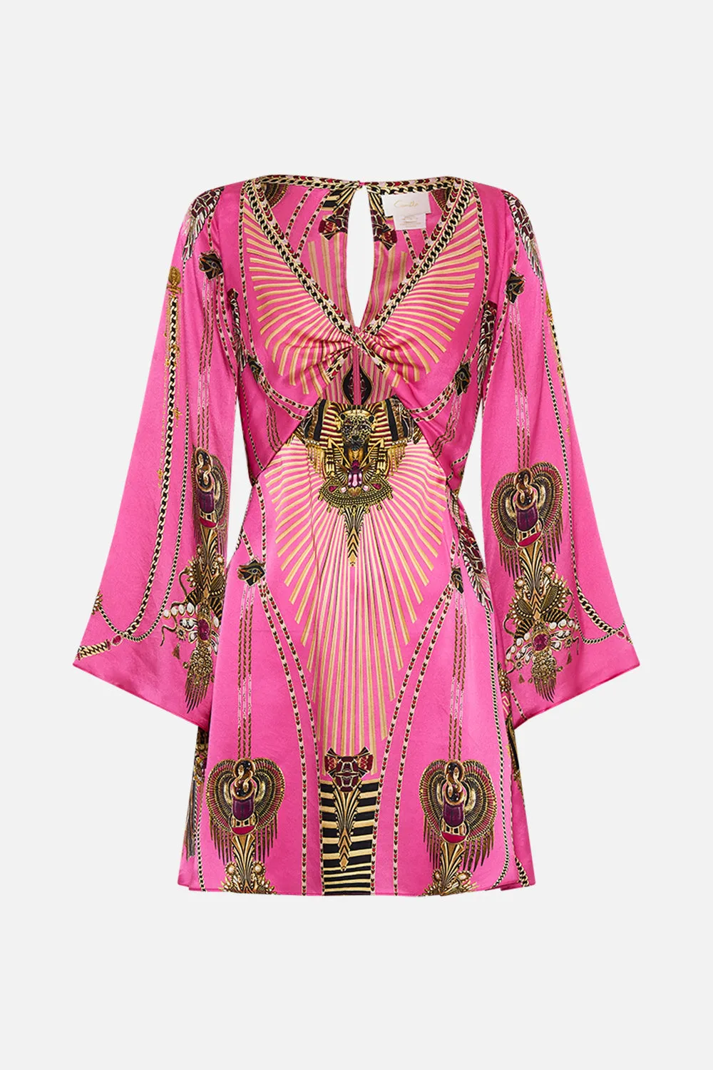 LONG SLEEVE TWIST SHORT DRESS SONG OF THE SCARAB sold by Camilla product image thumbnail 3