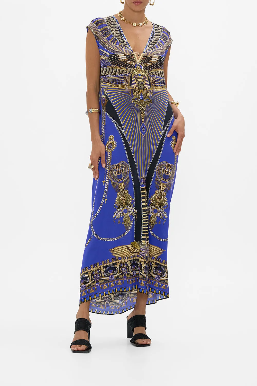 SLEEVELESS DRAPE BACK DRESS MY FAIR PHARAOH sold by Camilla