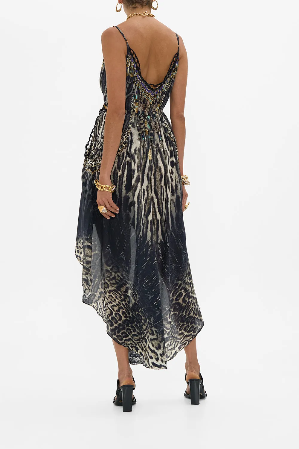 STRAPPY HIGH LOW DRESS WITH POCKETS CAT WORSHIP sold by Camilla product image thumbnail 2