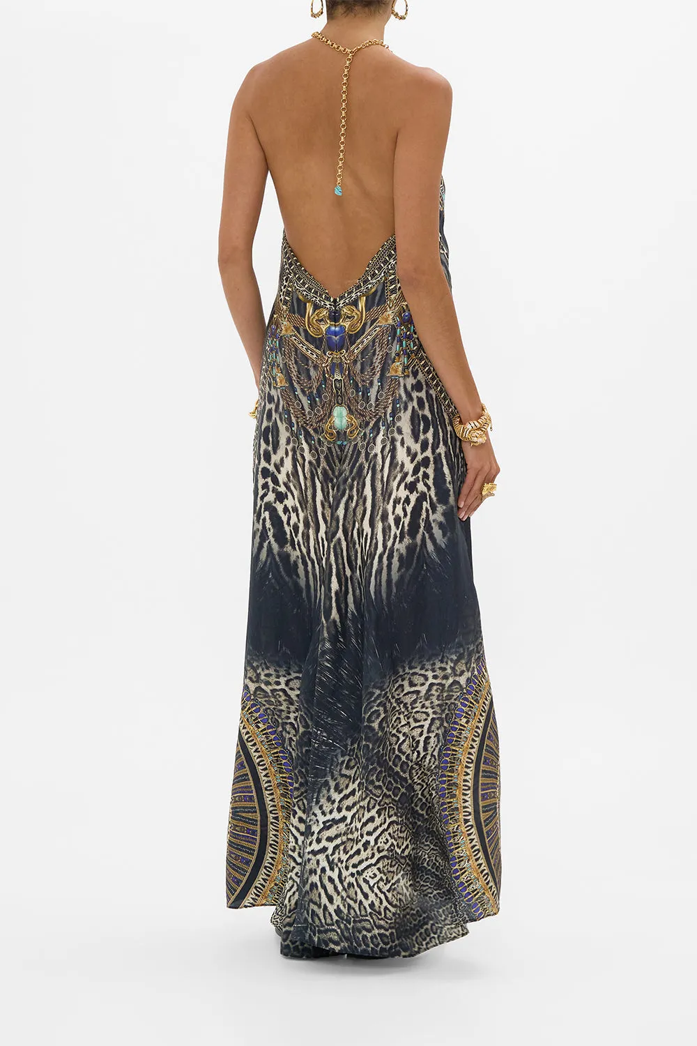 LOW BACK LONG DRESS WITH NECK HARDWARE CAT WORSHIP sold by Camilla product image thumbnail 2