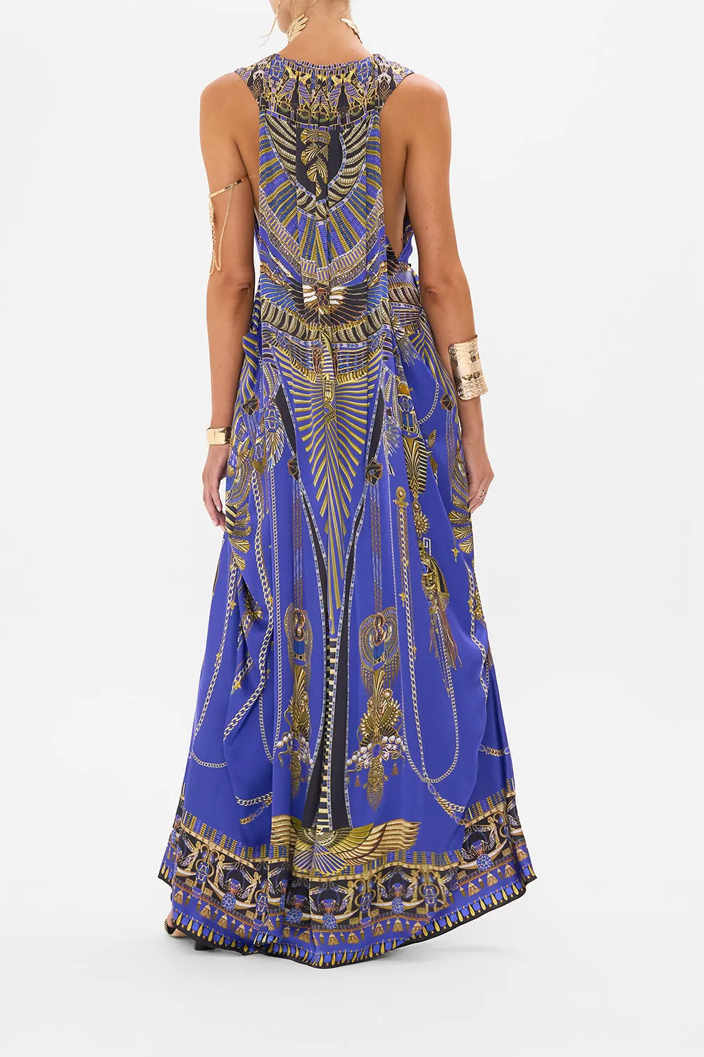 SLEEVELESS DRAPED T BACK LONG DRESS MY FAIR PHARAOH sold by Camilla product image thumbnail 2