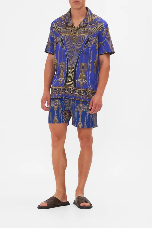 SHORT SLEEVE CAMP COLLARED SHIRT MY FAIR PHARAOH sold by Camilla