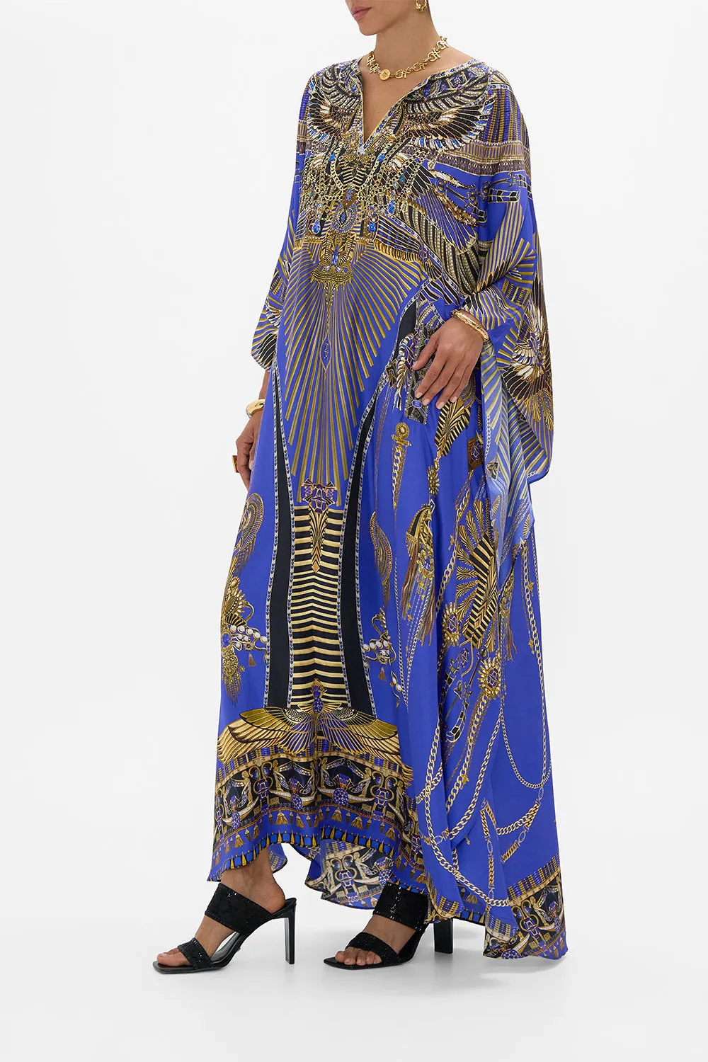V NECK KAFTAN WITH FRONT WELT POCKETS MY FAIR PHARAOH sold by Camilla product image thumbnail 4