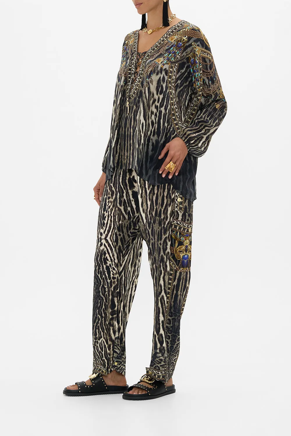 LACE UP BLOUSE CAT WORSHIP sold by Camilla product image thumbnail 4