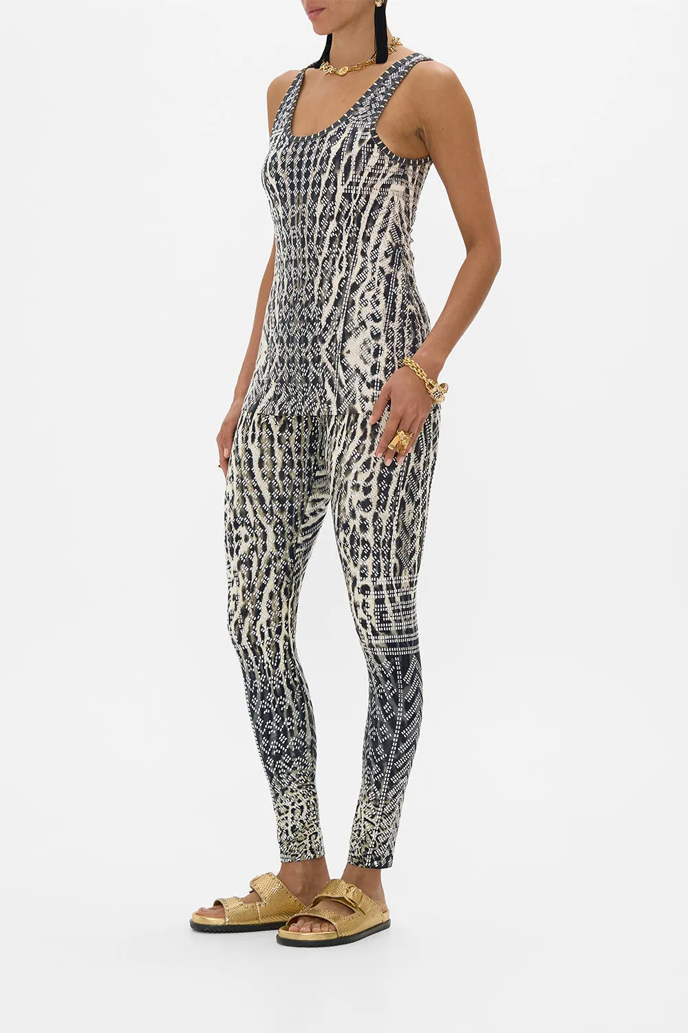 JERSEY SCOOP NECK TANK TOP CAT WORSHIP sold by Camilla product image thumbnail 4