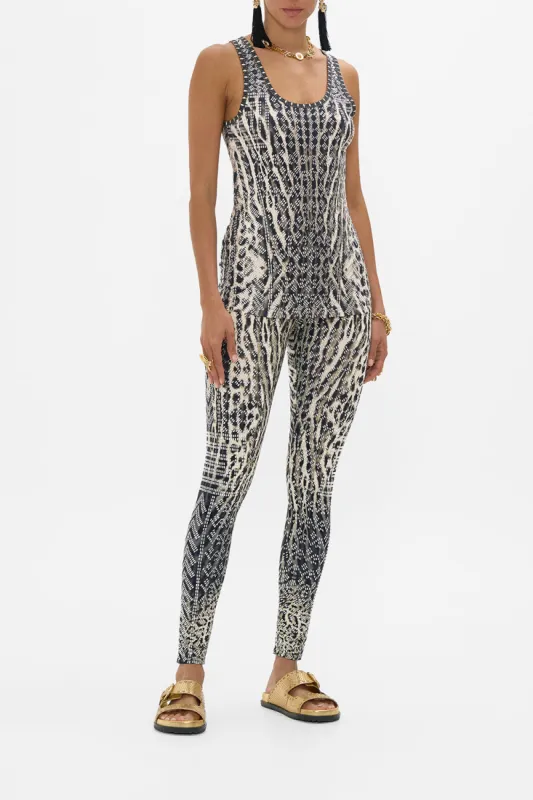 JERSEY SCOOP NECK TANK TOP CAT WORSHIP sold by Camilla