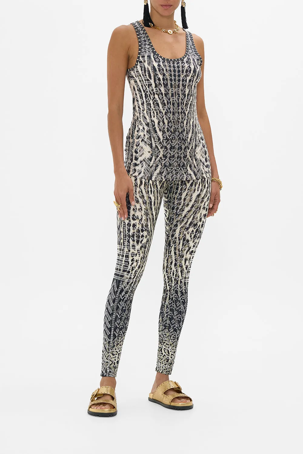 JERSEY SCOOP NECK TANK TOP CAT WORSHIP sold by Camilla