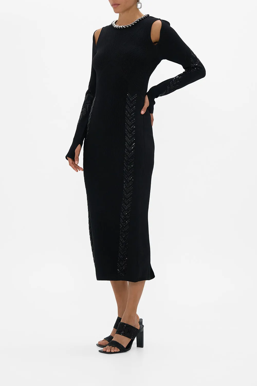 ENGINEERED CUT OUT LONG KNIT DRESS CARTOUCHE KINGDOM sold by Camilla product image thumbnail 4