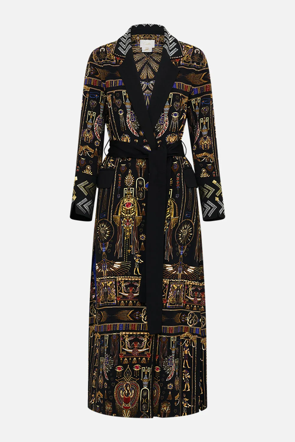 CUFFED SHORT SIDE SPLIT COAT CARTOUCHE KINGDOM sold by Camilla product image thumbnail 3