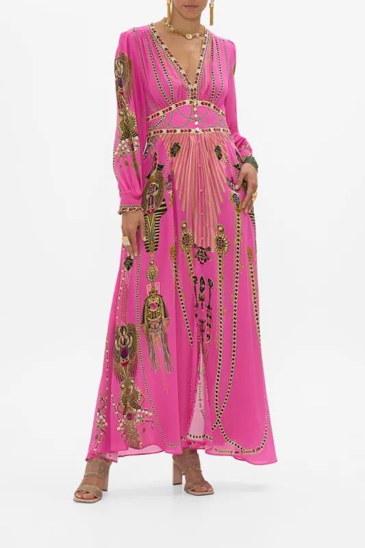 BUTTON DRESS WITH SHAPED WAISTBAND SONG OF THE SCARAB sold by Camilla