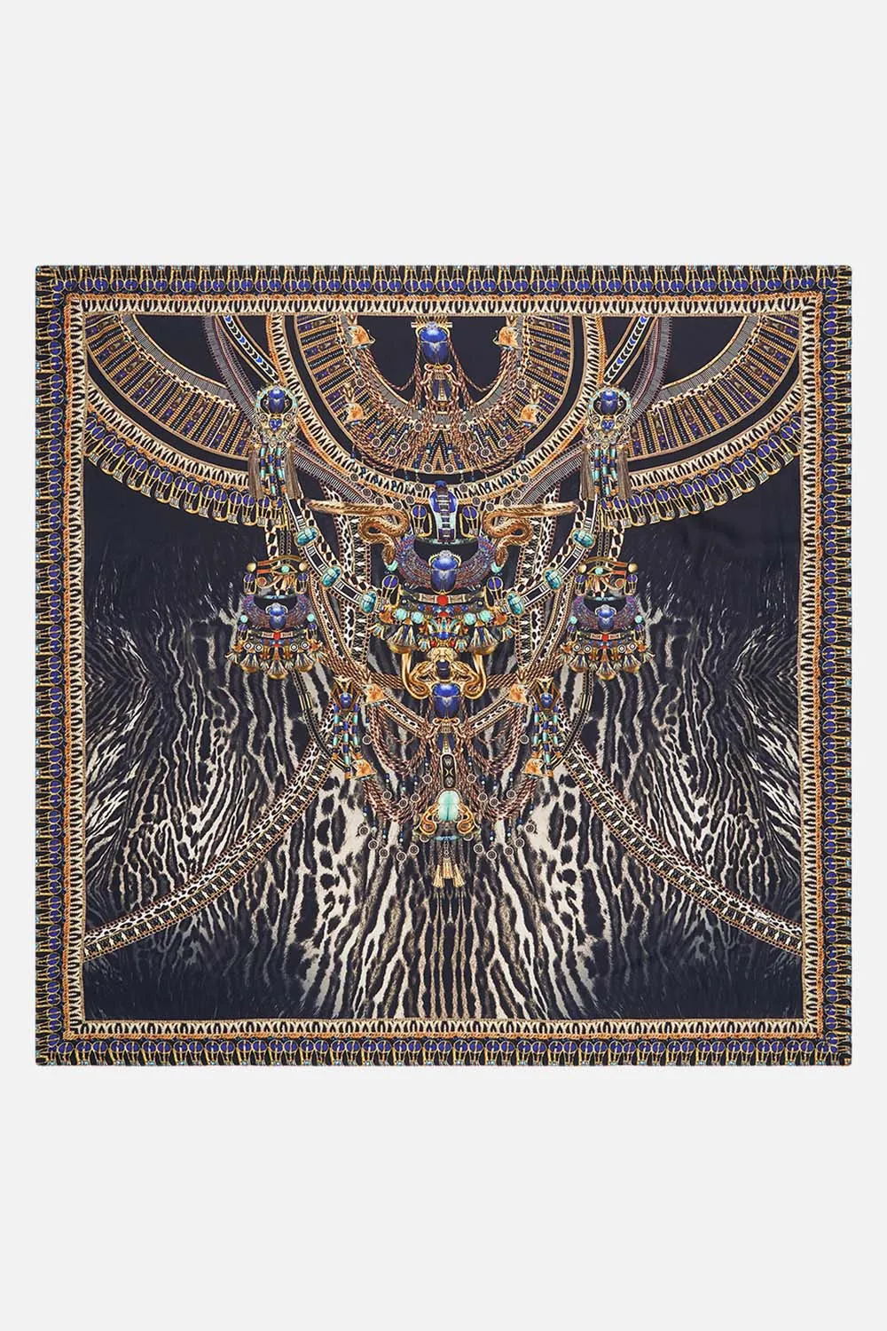 LARGE SQUARE SCARF CAT WORSHIP sold by Camilla product image thumbnail 2