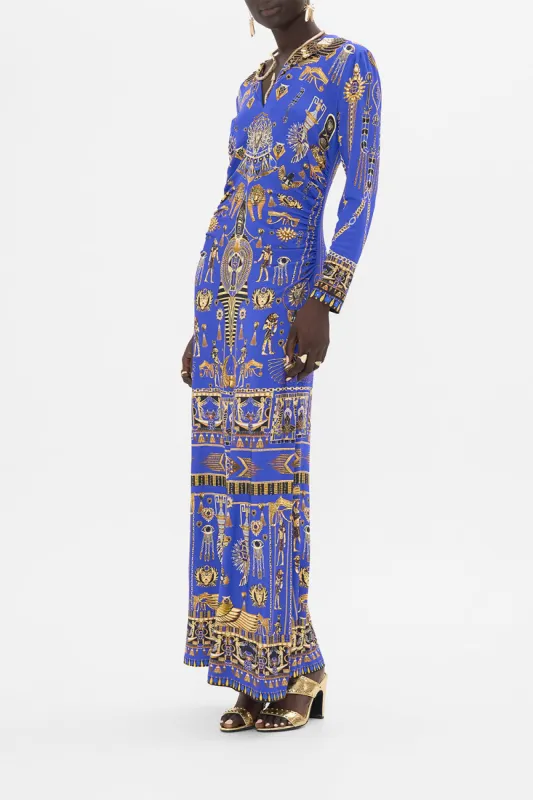 GATHERED JERSEY LONG DRESS MY FAIR PHARAOH sold by Camilla