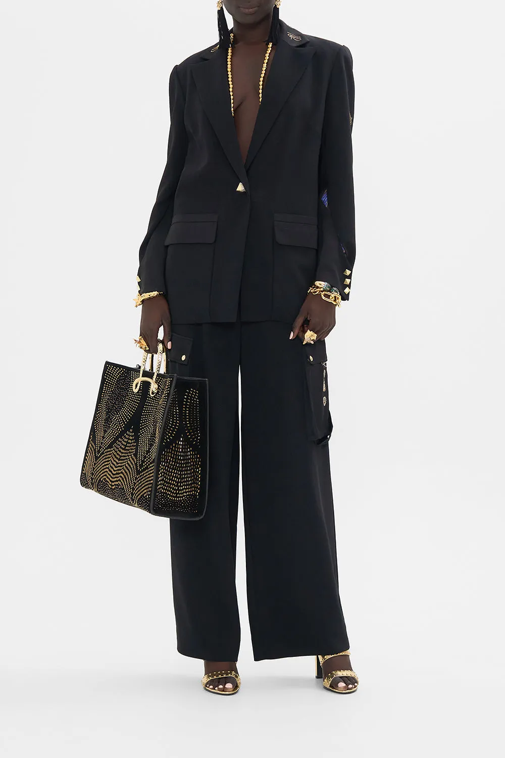 JACKET WITH SLEEVE CUT OUT DETAIL CARTOUCHE KINGDOM sold by Camilla