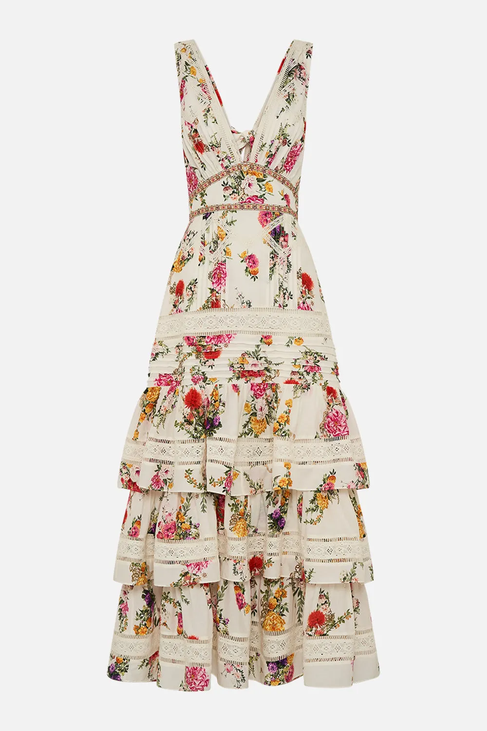 TIERED RUFFLE HEM DRESS EGYPTIAN ROSE sold by Camilla product image thumbnail 3