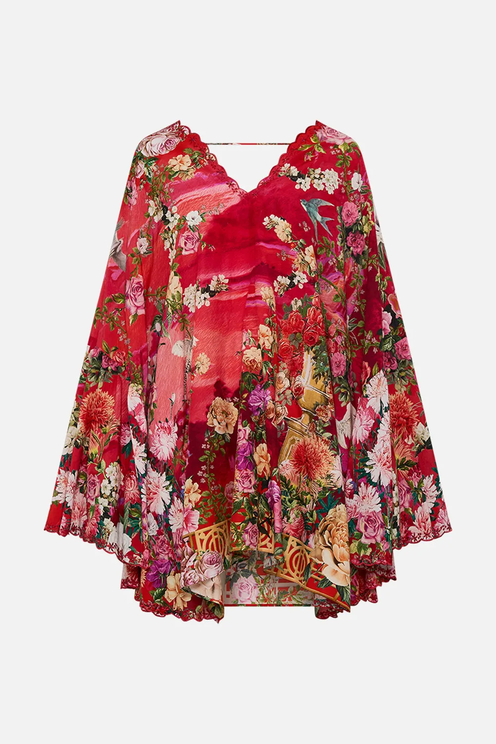 SHORT V NECK RUFFLE KAFTAN SWEET HOME ALEXANDRIA sold by Camilla product image thumbnail 2