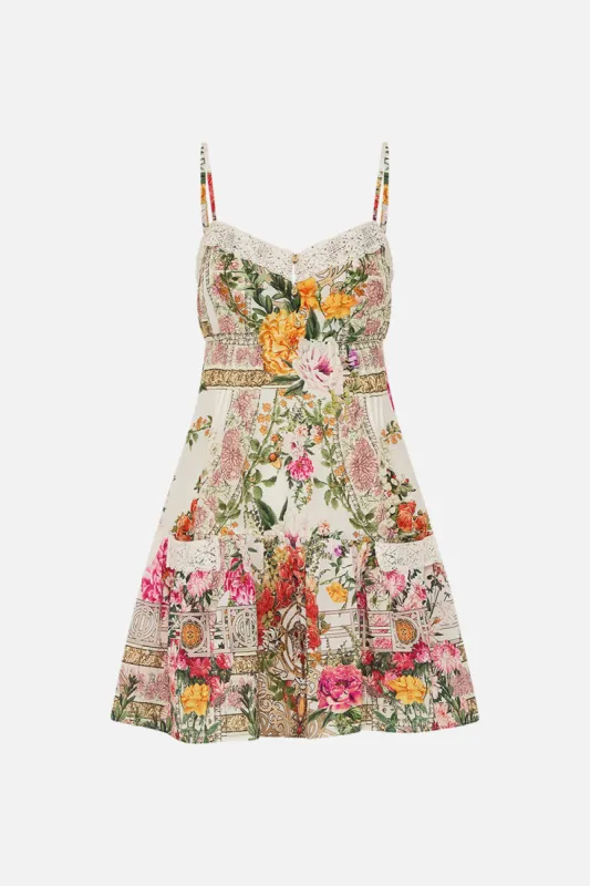 SHORT PINTUCK DRESS WITH POCKETS EGYPTIAN ROSE sold by Camilla