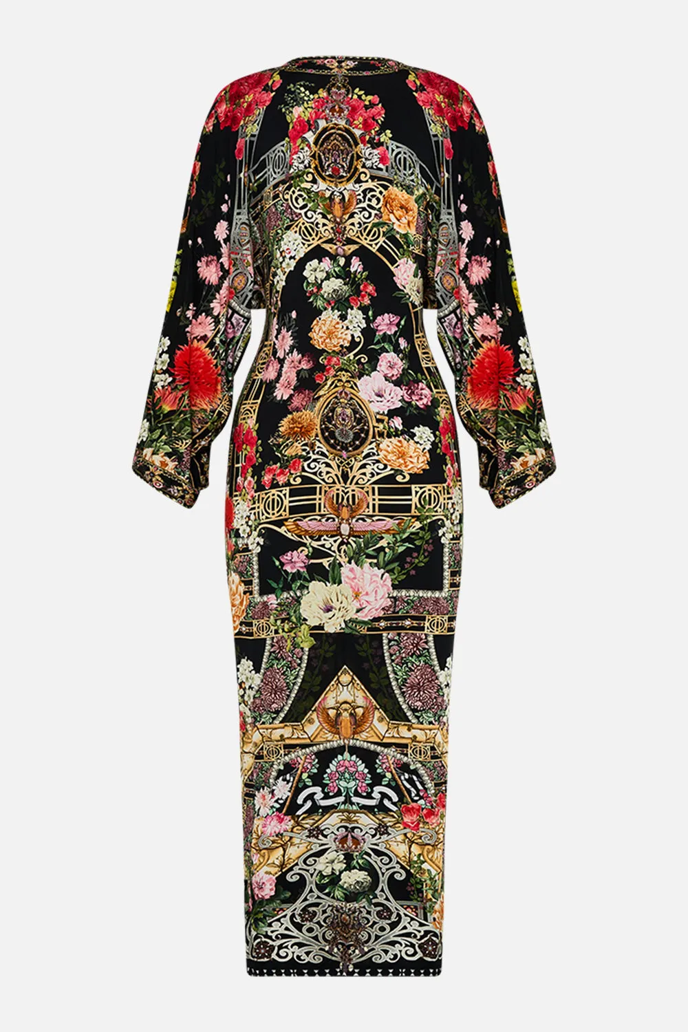 LONG SPLIT FRONT TWIST DRESS ADORNED IN ALEXANDRIA sold by Camilla product image thumbnail 2