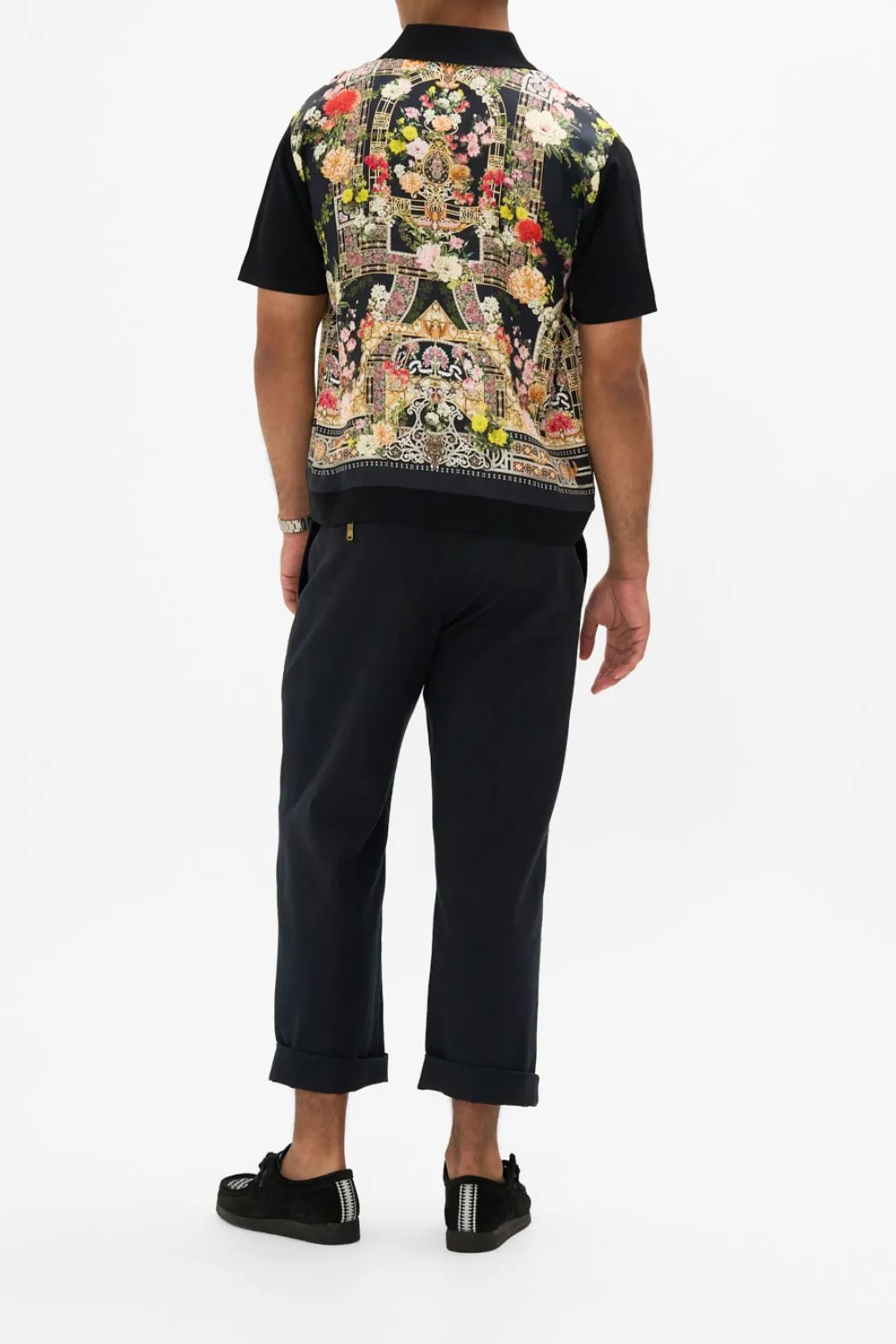 KNIT SLEEVE SILK SHIRT ADORNED IN ALEXANDRIA sold by Camilla product image thumbnail 2