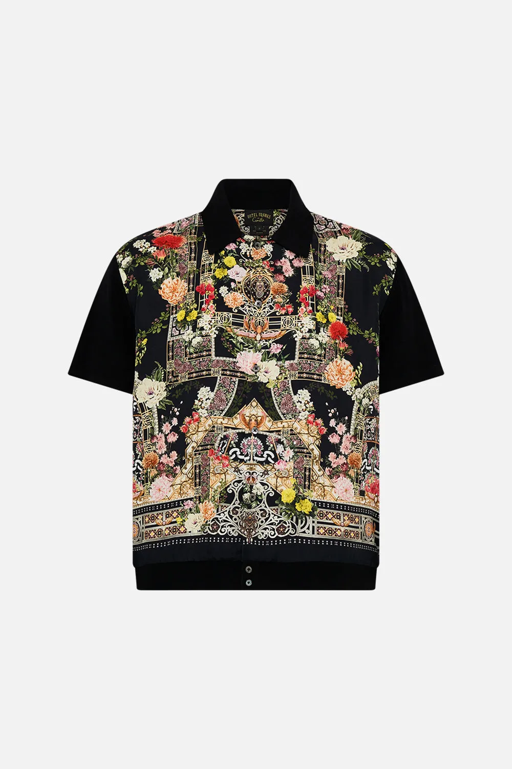 KNIT SLEEVE SILK SHIRT ADORNED IN ALEXANDRIA sold by Camilla product image thumbnail 3