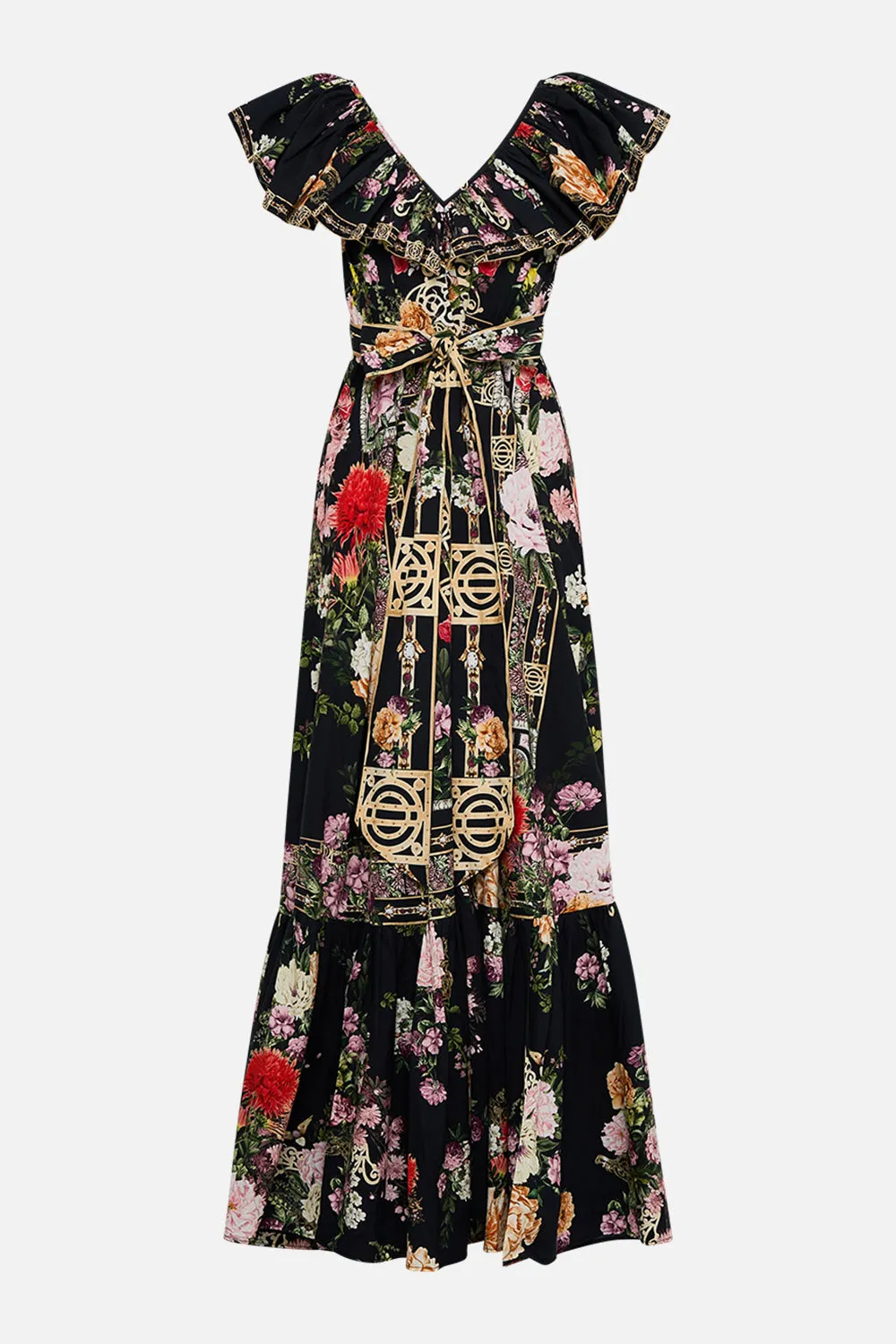 FRILL NECK DRESS WITH HARDWARE ADORNED IN ALEXANDRIA sold by Camilla product image thumbnail 2