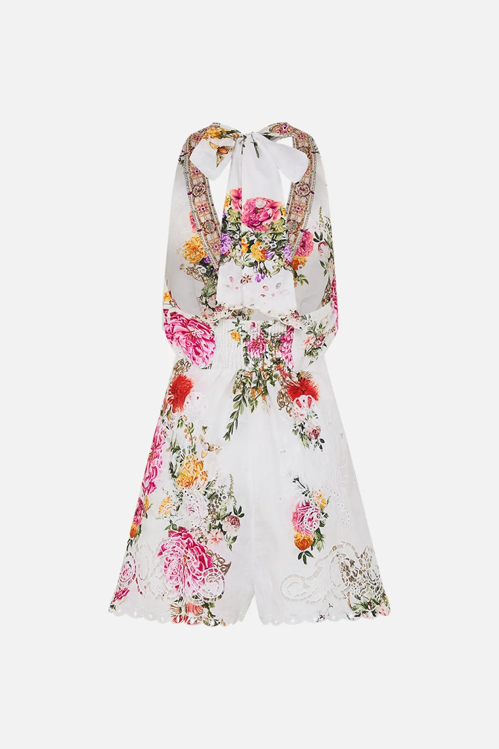 BUTTON FRONT HALTER PLAYSUIT EGYPTIAN ROSE sold by Camilla product image thumbnail 2