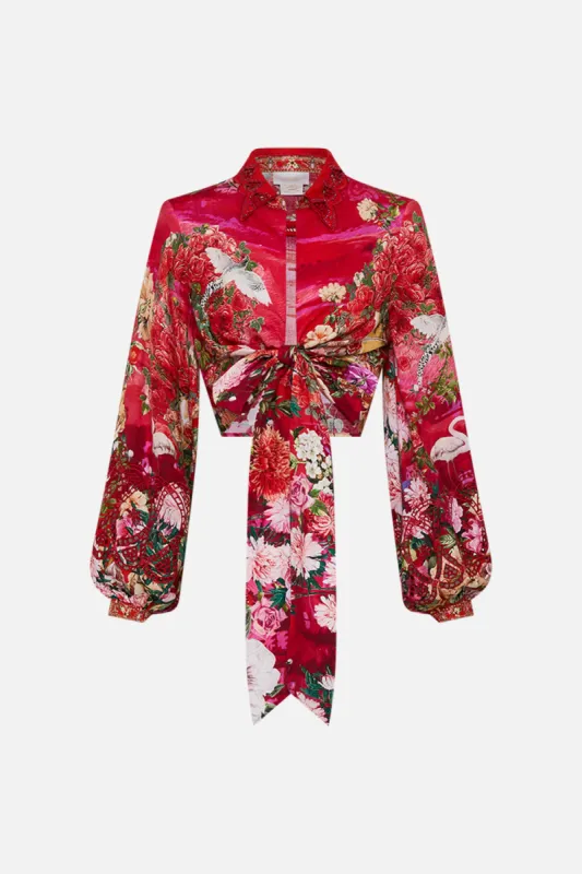 CROPPED WRAP SHIRT SWEET HOME ALEXANDRIA sold by Camilla