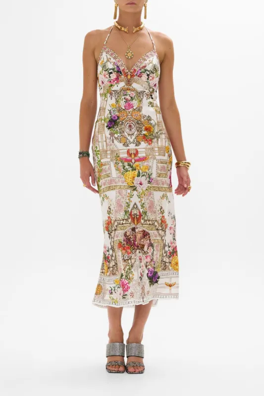 CHAIN DETAIL SLIP DRESS EGYPTIAN ROSE sold by Camilla