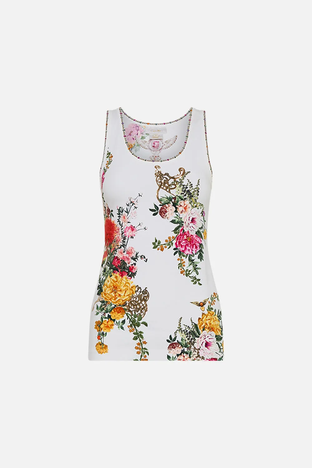 JERSEY SCOOP NECK TANK TOP EGYPTIAN ROSE sold by Camilla