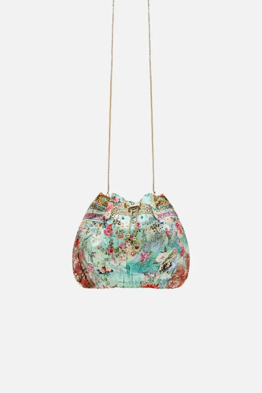 DRAWSTRING POUCH WITH CHAIN STRAP THE JEWELLERY MUSEUM sold by Camilla