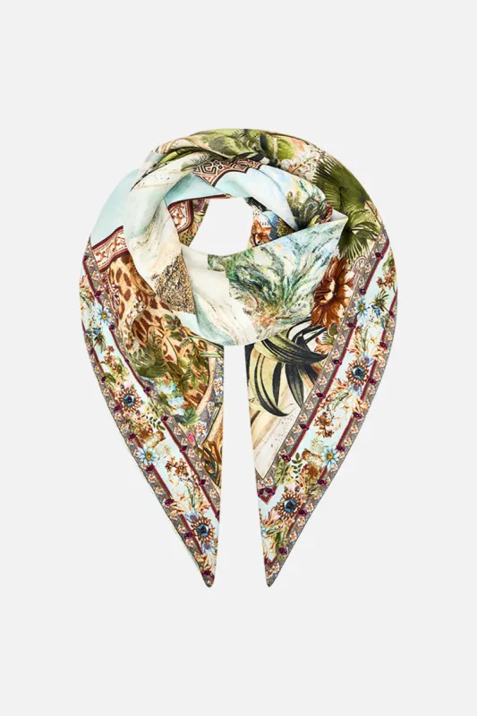 LARGE SQUARE SCARF VIEWS OF THE VALLEY sold by Camilla