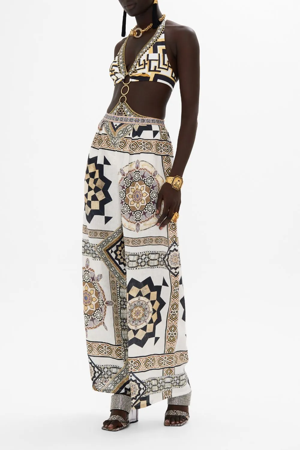 TUCK FRONT PANT TILE STYLE sold by Camilla product image thumbnail 4