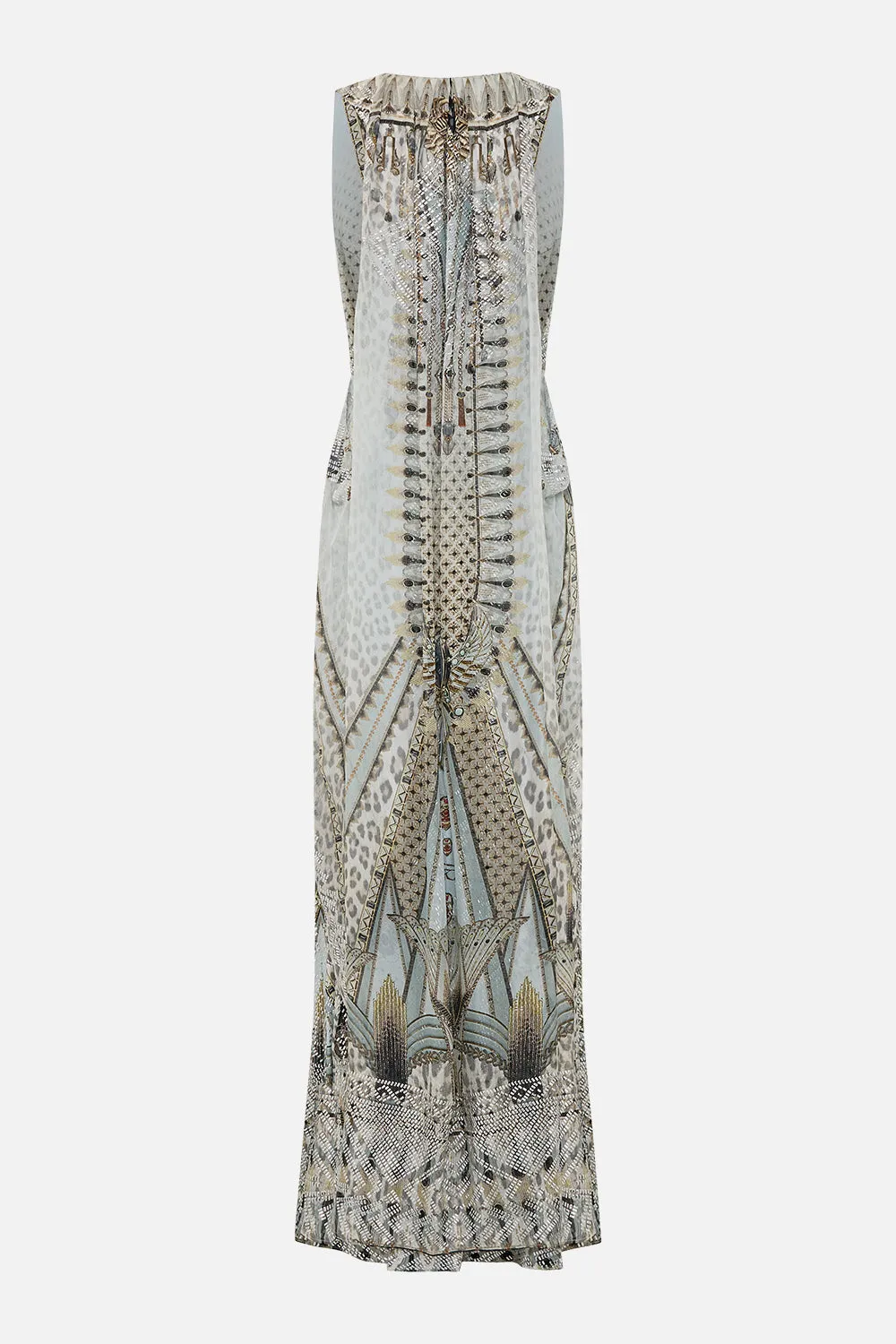 SLEEVELESS DRAPED T BACK LONG DRESS SAHARA STARLET sold by Camilla product image thumbnail 2