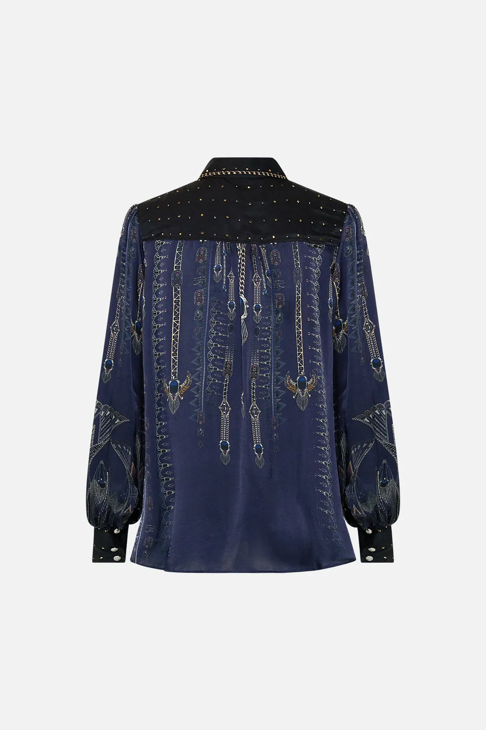 BUTTON THROUGH BLOUSON SLEEVE BLOUSE THE EGYPT EFFECT sold by Camilla product image thumbnail 2