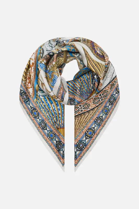 SILK SQUARE SCARF MAKE ME YOUR MOSAIC sold by Camilla