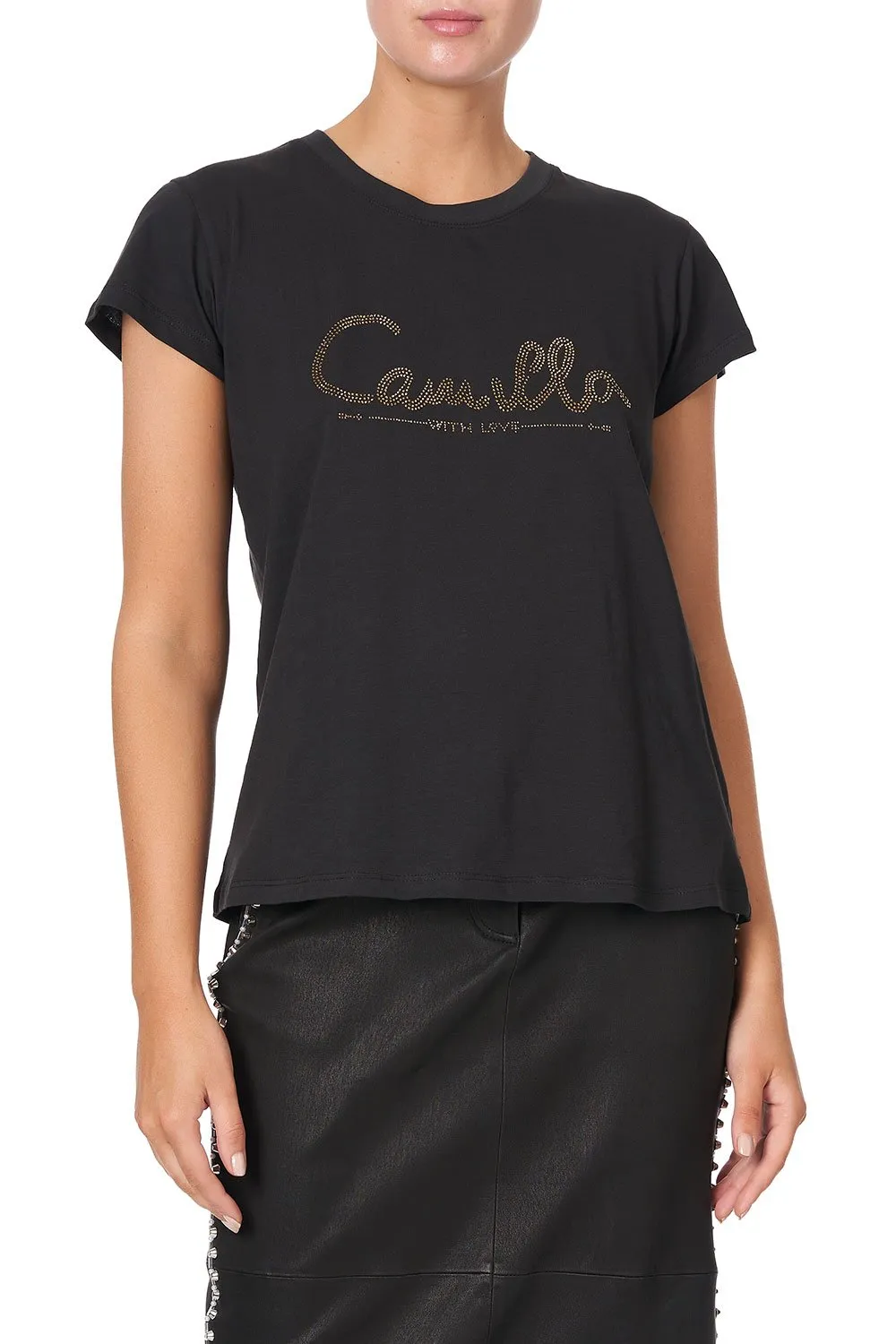 SLIM FIT ROUND NECK T-SHIRT LOGO CAPSULE sold by Camilla product image thumbnail 5