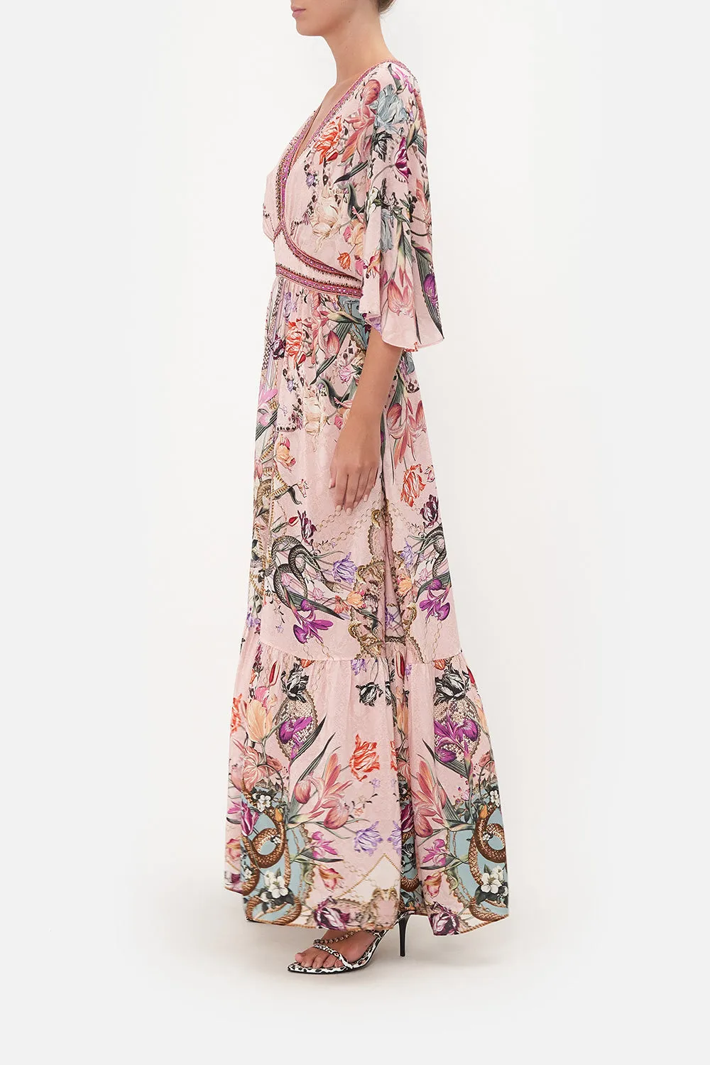 WAISTED DRESS WITH HEM RUFFLE MAD AS A SNAKE sold by Camilla product image thumbnail 4