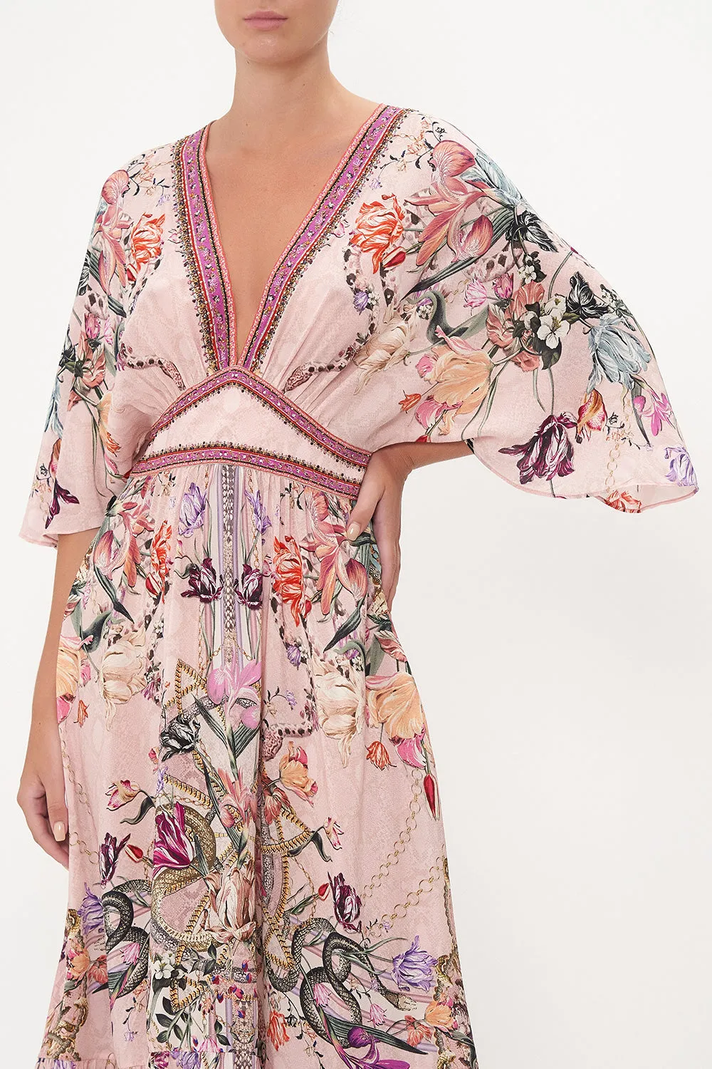 WAISTED DRESS WITH HEM RUFFLE MAD AS A SNAKE sold by Camilla product image thumbnail 5