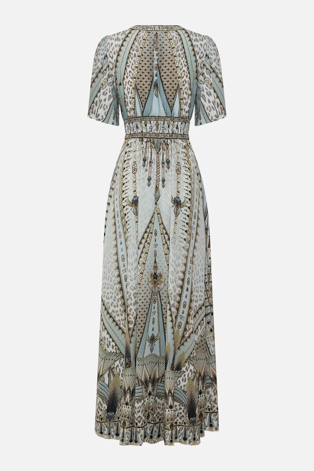 SHAPED WAISTBAND DRESS WITH FLUTTER SLEEVES SAHARA STARLET sold by Camilla product image thumbnail 2