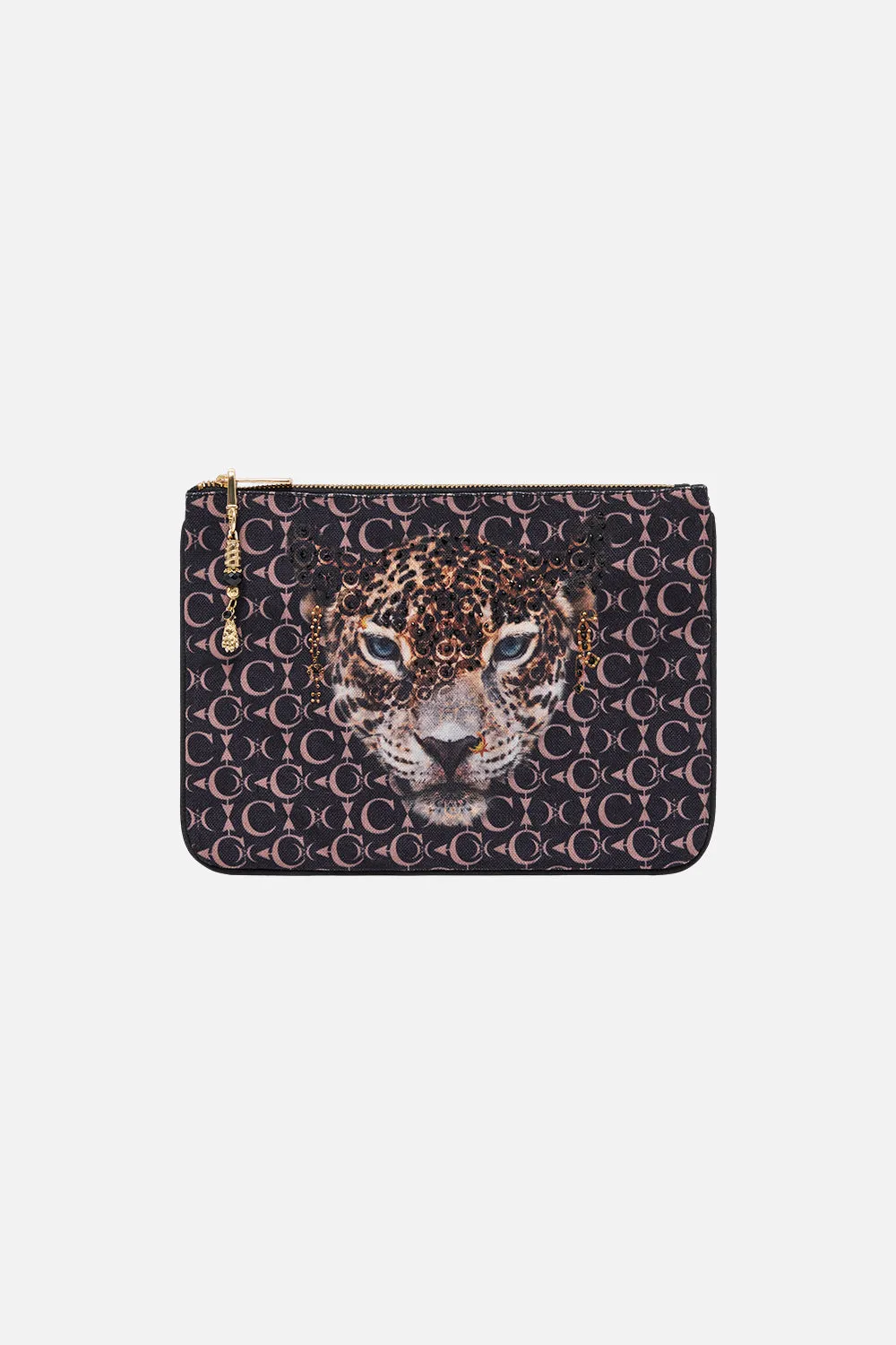 SMALL CANVAS CLUTCH WILDCAT SOIREE sold by Camilla