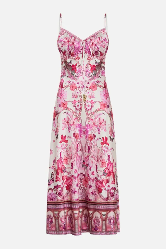 GATHERED BODICE BIAS DRESS BOTANICAL NOVELLA sold by Camilla