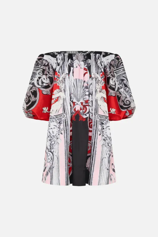 OFF SHOULDER PUFF DRESS MARK OF MEDUSA sold by Camilla