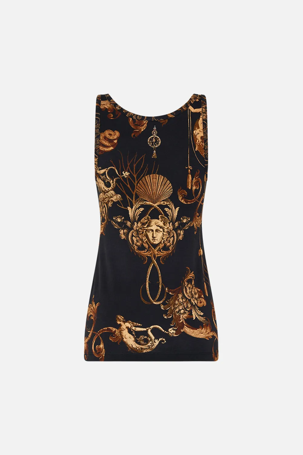 JERSEY SCOOP NECK TANK TOP ERA OF EMPIRES sold by Camilla product image thumbnail 2