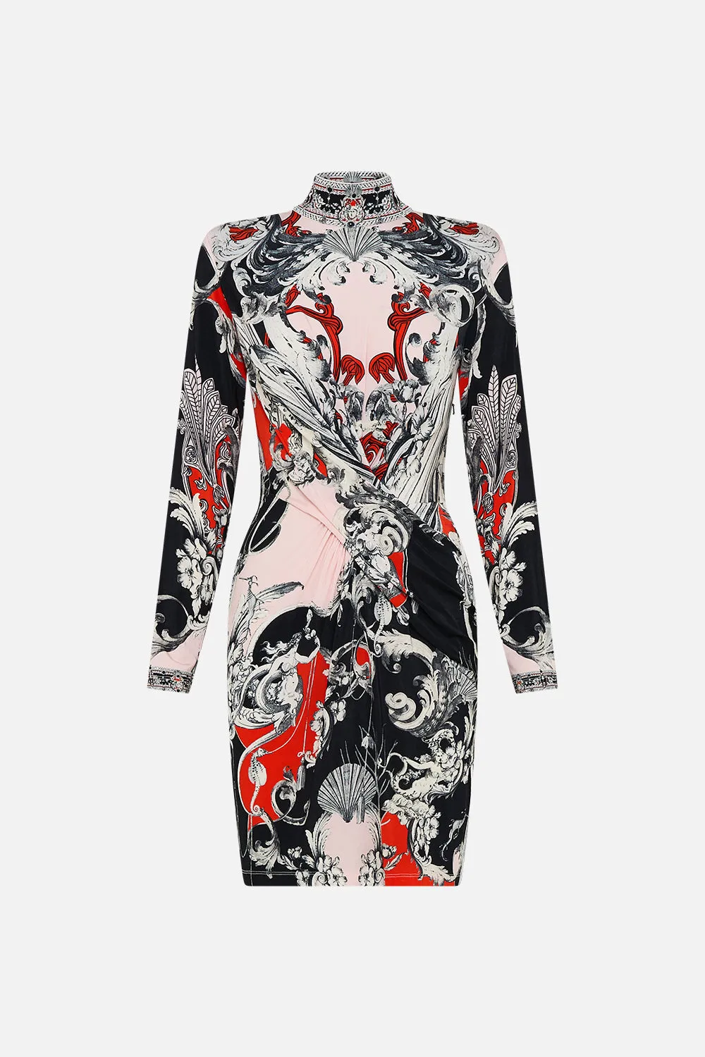 CROSS FRONT MINI DRESS MARK OF MEDUSA sold by Camilla