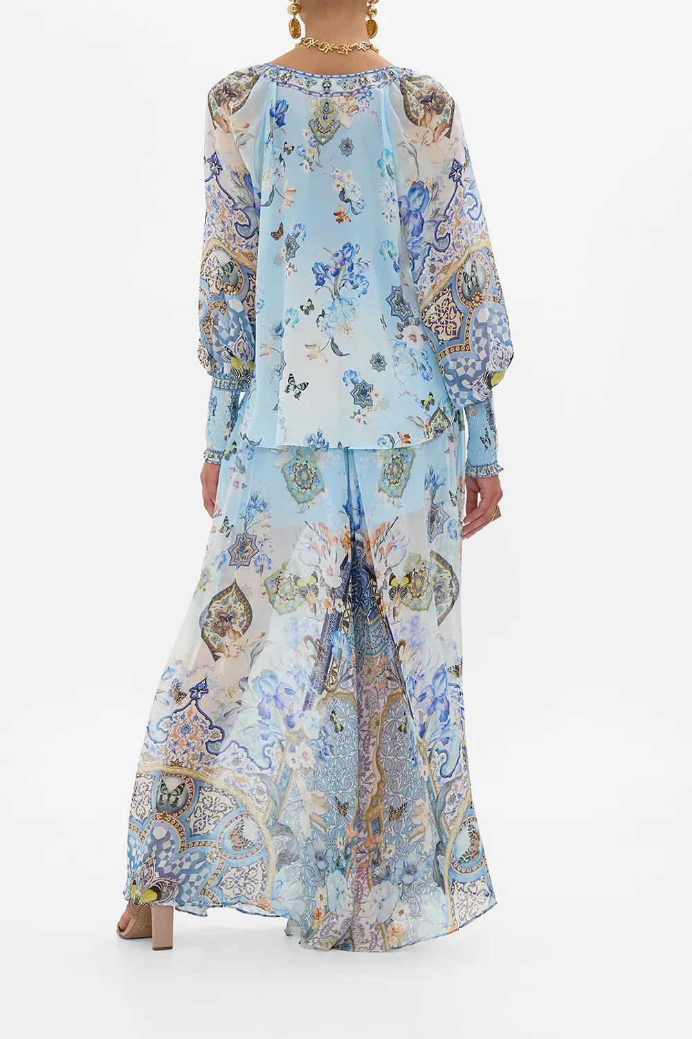 SHIRRED CUFF BLOUSE AL MANIAL PALACE MEMOIRS sold by Camilla product image thumbnail 2