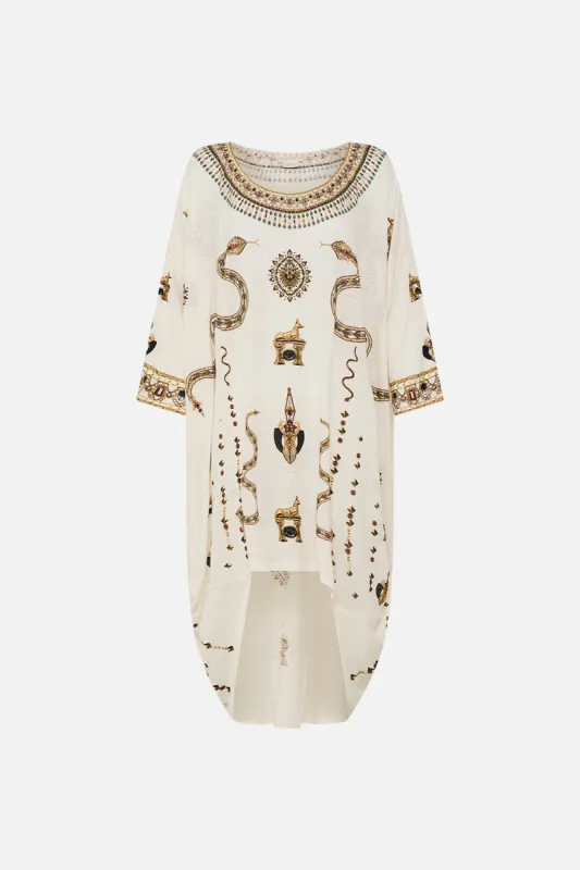 SCOOP BACK HEM LOUNGE DRESS GODDESS ENERGY sold by Camilla