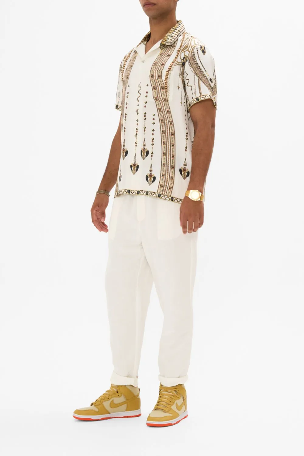 SHORT SLEEVE CAMP COLLARED SHIRT GODDESS ENERGY sold by Camilla product image thumbnail 4