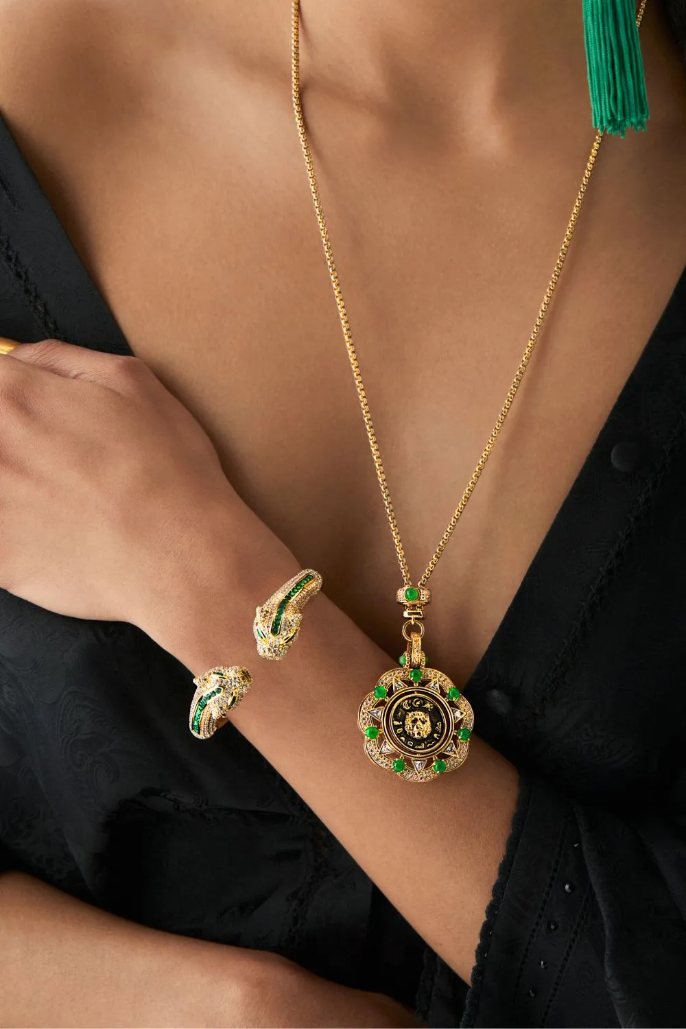 FIERCE FOLKLORE BASTET BANGLE GOLD sold by Camilla product image thumbnail 2